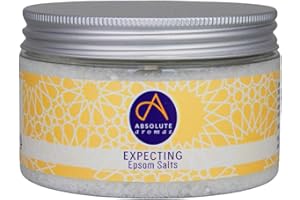 Absolute Aromas Sali di Epsom Expecting per la Gravidanza - Solfato di Magnesio Infuso con Oli Essenziali 100% Puri di Neroli, Petitgrain e Mandarino (300g)