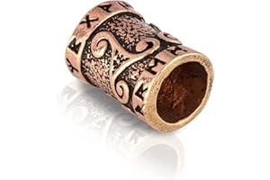 NKlaus Perle à Barbe Bronze Triskele Germanique Celtique Viking Homme Perle à Cheveux 3159