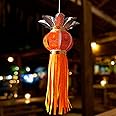 ALILA Hanging Lantern Kandil for Balcony Lamp Shade Jhumar Home Living Room Diwali Xmas Christmas Decor Decoration (M5 - Akash Kandil for Diwali Balcony)