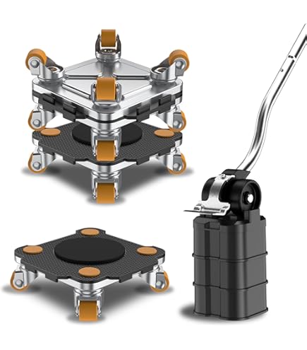 QWORK Möbelheber Set 5-teilig - Schwerlast Gleiter Bis 150kg