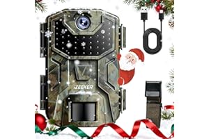 iZEEKER Cámara de Caza, 32MP HD Cámara Caza Nocturna con 940nm IR LED Sin Brillo Invisible, de Impermeable IP66 para Observación de Vida Silvestre y Monitoreo de Seguridad en Interiores