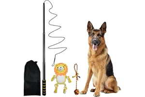 Aitmexcn Martin Rütter Dog Irritating Angel Egg, Extendable Robust Flirt Pole for Small and Large Dogs and Cats - Robust and Lightweight
