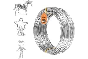 SUPAWAY Tråd rostfritt stål Ø 2,0 mm rostfri fjädertråd längd 20 m mjuk ståltråd silver pysseltråd 316 tråd i rostfritt stål