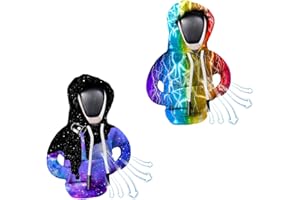 WUSANNA 2 Stück Schaltknauf Hoodie, Lightning- und Sternenhimmel-Modell-Schalthebel für Autodekoration