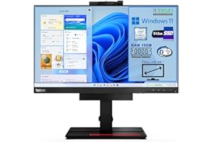 PCRENEWED TECNOLOGIA ACCESSIBILE Pcrenewed Pc Fisso All In One 22″ computer desktop Intel Core i7-6700 3.4Ghz | 16 GB RAM | 512GB SSD | Monitor 22” FullHD WebCam Audio Windows 11 Pro WIFI BTH e Rete (Ricondizionato) (Solo PC)