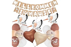 YBwanli Willkommen Zuhause Baby,21Stück Welcome Home Baby,Storch Geburt Für Draussen,Baby Party,Dabyshowerparty Deko,Für Geburt Willkommen Zuhause Baby Empfang Partei Dekoration,Familie Partei