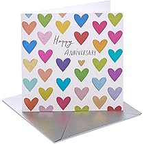 UK Greetings | Anniversary Card | Happy Anniversary | Her/Him | Champagne & Flutes Design | With Envelope | 165 X 190 Mm - View #4
