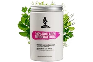 PRIMALIFE Collagen Pulver 500g - 100% reines Kollagen Pulver aus Weidehaltung - Hoher Proteingehalt mit 9,6g Eiweiß pro Portion - Mit Kollagen Peptiden Typ 1, 2 & 3