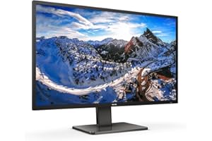Philips 439P1 Monitor 43 Pulgadas UHD, 60Hz, VA, 4 ms GtG, Adaptive Sync., HDR400, Altura Ajustable, Altavoces (3840x2160, 2X HDMI 2.0, 1x DP 1.4, USB-Hub, USB-C), Negro