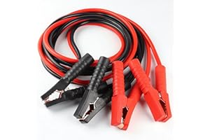VINNYSEN Jumper Cables for Car Battery, 5M 3000Amp Extra Long Heavy Duty Car Battery Jump Leads with Storage Bag Colour Coded Clamps for Petrol and Diesel Car Vans Truck (3000 Amp)