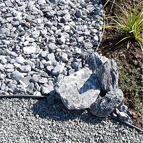 ECOLAT Rasenkante Rasenband Beeteinfassung Beetumrandung 12 x 0,7 cm 25m grau - 6