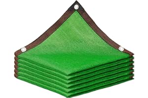 SSFMSF Shade Netting 85%-95% Shading rate Sunblock Shade Cloth With Including Edge With Grommets Suitable For Greenhouse Balcony Garden Flower Plant Wind. (Green 12-Pin / 3m * 3m / 9.8ft * 9.8ft)