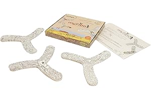 MYFIBO Boomerang Set – Indoor Boomerangs for Kids – Easy to Throw, Colour Your Own – Sturdy Cardboard – Safe Indoor Toy with Educational Guide – Ages 5 (Pack of 30)