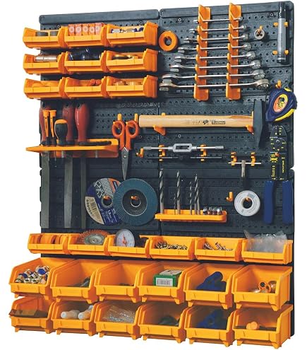 MaxWorks 80694 Support mural pour 30 bacs de rangement pour écrous