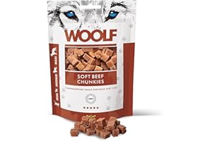 WOOLF Snacks Naturales para Perros | Dados De Ternera Sin Conservantes | Chuches Perros Naturales - Dog Treats Saludables para Adiestramiento Y Recompensas | 100g