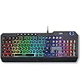 Unbekannt DR1TECH Wasp RGB Gaming Keyboard for PC/PS4 with LED Backlight - 104 Keys with 26 Keys Anti Ghosting - USB Keyboard with Cable (QWERTY International Layout)