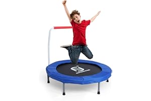 NORTHERN STONE Mini trampolín Plegable de 36 Pulgadas para Ejercicio aeróbico con Mango
