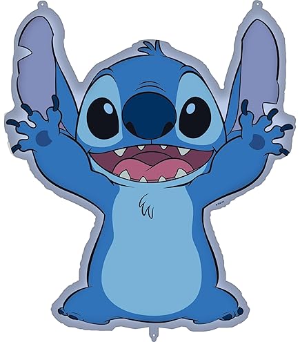 Cartoon Verjaardagskaars met Nummer, Blauwe Anime en Hawaiiaanse Thema