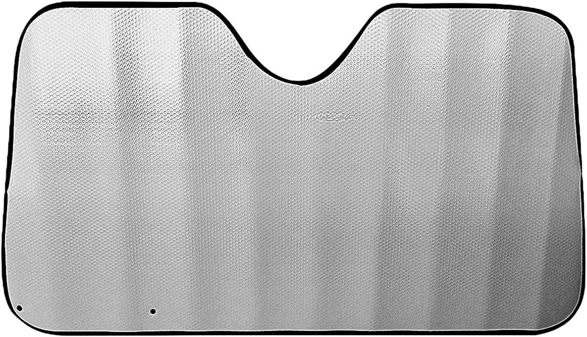 Parasol Coche Delantero，Parasol Luna de Coche Metalizado Cortina Reflectante para Vehículo Protección Rayos UV Parabrisas, Protector Solar Camionetas, Todoterrenos, Furgonetas (130x70cm)