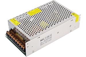 WEISHUO Universal Regulated AC to DC Switching Power Supply Transformer Driver Adapter for Security System Monitoring Equipment, Surveillance Camera, LED Lights(12V 20A 250W)