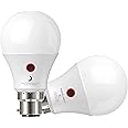 SINCELIGHT Dusk to Dawn LED Light Bulb 9W with Dual Photocell Sensors, ON/Off Automatic Depends on The Daylight Level, Outdoor Night Light from Dusk Till Dawn, Security Bulbs, Neutral 4000K, 2 Pack