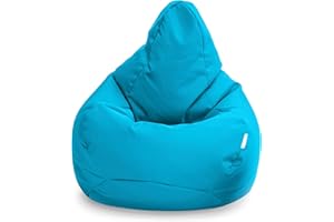 ‎LOFT 25 Loft 25 Gaming Sitzsack Outdoor | Gaming Sessel für den Innenbereich des Wohnzimmers im Freien | Wasserbeständig | Ergonomisches Design zur Körperunterstützung | Langlebig und Bequem (Aqua, Sitzsack)