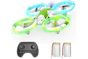 BEZGAR HQ051S Drone for Kids - Mini Drone with Upgraded LED Lighting Effect, RC Drones 3D Flip and Headless Mode, Quadcopter Drone for Beginners, Easy to fly Gift Toy for Boys Girls and Adults