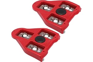 ANCK Cale Pedale Velo Compatibles avec Look Delta (9° De Liberté Angulaire) Cales Compatibles pour Vélo D’intérieur Et Vélo De Route