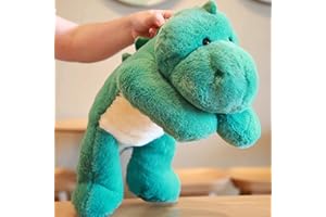 Maomoto Weighted Dinosaur Plush Throw Pillowd,50cm/19.6''Anxiety Dinosaur Plush, Super Soft Stuffed Animals Plush, Furry Dinosaur Hugging Pillow Cute Plush Toy Gift for Boys Girls Kids Adults (AS-07)