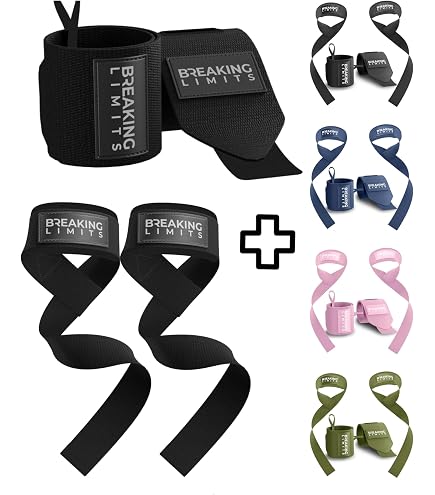 Breaking Limits Chevillères Avec Cordon – Rembourrage Néoprène, Double Anneau D, Réglable, Pour Musculation Fessiers Et Jambes