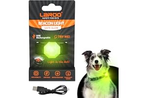 LaRoo Safety LED-Flashing Light for Dogs, Cats, LED-Light Pendant Keyring, 3 Flashing Modes, Safety Light for Walking the Dog and Outdoor Sports