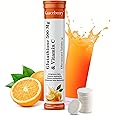 Graceberry Glutathione Tablets for Glowing Skin | 20 Effervescent Tablets with L-Glutathione & Vitamin C | Sugar-free Antioxidant & Skin Glow Supplement for Skin Radiance | Orange (Pack of 1)