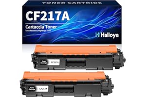 Halloya 17A Toner Compatible pour HP 17A CF217A pour HP LaserJet Pro MFP M130fn M130a M130nw M130fw, Pro M102w M102a Imprimante (Noir,2 Pack)
