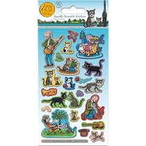 Paper Projects Tabby McTat Glitzer-Aufkleber – Wiederverwendbare Sticker Für Kinder, Basteln & Party