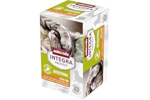animonda Integra Protect gatto intestinale, cibo per gatti, cibo umido per diarrea o vomito, tacchino puro, 6 x 100 g