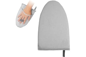 Vicloon Guanti Da Stiro a Vapore, Vaporizzatore Per Indumenti, Stiro Portatile, Resistente al Calore, Resistente all'Acqua, Resistente al Vapore, Antiscottatura-Grigio