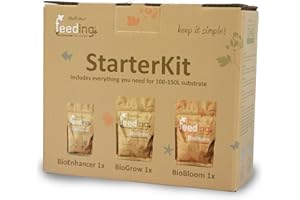 Green House Feeding Bio StarterKit - Starter Dünger Set für den organischen Anbau mit NPK-Dünger und Wachstumsverstärker - reicht für 100-150 Liter Substrat