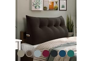 ‎RUCENER Rucener Großen Rückenkissen Dreieckigen Kissen Sofakissen HohenKopfteil Kopfkissen HohenKopfteil Rückenlehne für Bett Perfekt AlsKissen Zum Fernsehen und Lesen Gibt Es in Vielen Braun 120CM