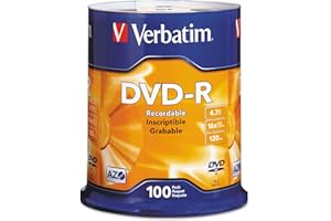 Verbatim DVD-R 4.7GB 16X Branded 100pk Spindle