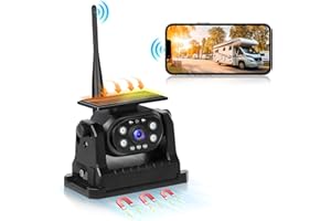 RIMOODY Bezprzewodowa kamera cofania z WiFi, radiowa, magnetyczna kamera cofania z baterią 10000 mAh, widoczność w nocy, wodoszczelność IP68, pomoc wsteczna, magnetyczna podstawa, do samochodów ciężarowych