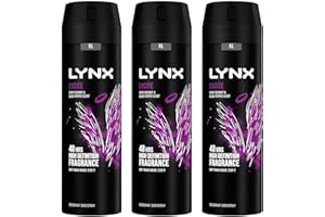 Lynx XL Body Spray 48-Hours High Definition Men's Fragrance Protect from Sweat and Odour with the Unique Scent Masculine Deodorant Spray for Men, 200ml (Excite, Buy 3)