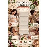 Bevaco Kiraz &Ccedil;ekirdeği Terapi Yastığı | 20&times;50 cm | Baskılı | Doğal &amp; El Yapımı | Mikrodalgaya Uygun | Boyun &ndash; Bel &ndash; Sırt Ağrı