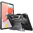 SUPCASE Unicorn Beetle Series Case Full Body Kickstand Rugged Protective Case for 12.9-Inch iPad Pro (2020 Release), Black