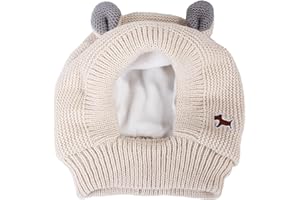 SHINEHUA Hundemütze für Kleine Große Hunde Winter, Freie Größe Baumwollstrick Haustierhauben Niedliche Warme Winddichte Hundemützen