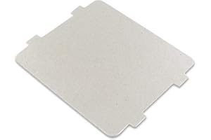 DL-pro Cable de microondas 118 x 99 mm, cubierta de guía hueca, disco de mica para casi todos los microondas, como por ejemplo: Bosch, Siemens, Whirlpool, Bauknecht, Sharp, Candy Hoover, etc