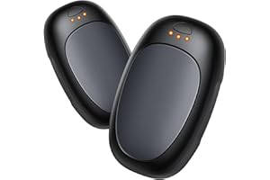 Jonwall Scaldamani Ricaricabile 2 Pezzi, Scaldamani Elettrico Riutilizzabile Scaldamani Portatile USB Tascabile, 3 Livelli di Riscaldamento Scaldamani a Batteria Regalo Caldo per Donne Uomini