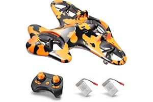 SainSmart Jr. Mini Drone per Bambini e Principianti, Quadricottero RC con 2 Batterie, 3 velocità 3D Flip, Decollo/Atterraggio a Un Tasto, Nero