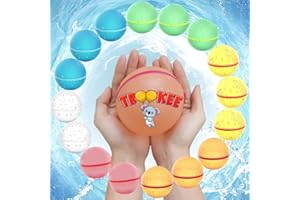 trookee® - Globos de Agua Reutilizables Magnéticos de Silicona - Sin Látex, Autosellado y Llenado Rápido - Ideales para Piscina y Playa - Juguetes de Verano para Niños y Adultos - 6 Unidades
