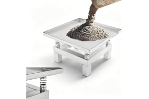 Vibrationsbord av betong 35 x 35 cm vibrerande testbänk modell gipsskakare tygmatta rostfritt stål vibrationsbord betongformar små vibrerande testbänk rostfritt stål skakbord