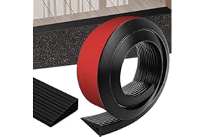 Niuny Rampa per Soglia in Gomma Soglia di Dislivello Pavimento Rampa per Scalino Antiscivolo in pvc Profilo di Transizione Pavimento Autocollante per Porte e Bagno Sedia a Rotelle Passeggini Scooter